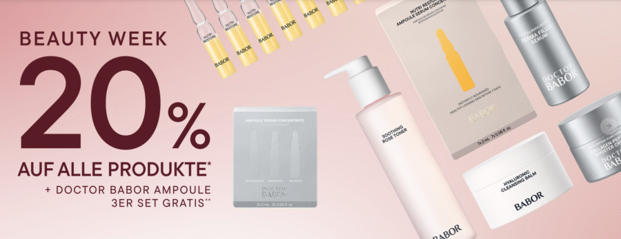 Heute startet die  BABOR BEAUTY WEEK: 26.09.25-06.10.25